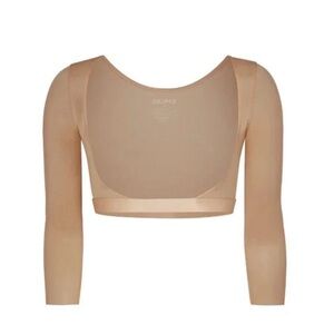 SKIMS Tan Long Sleeve Shapewear Top